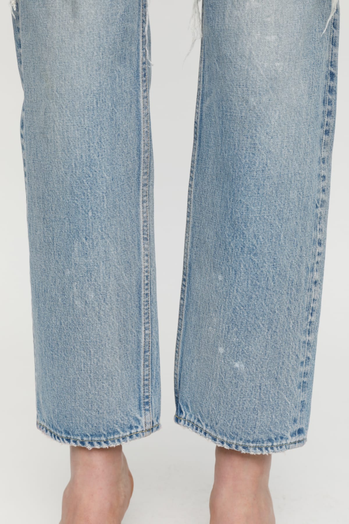 MV Teaneck Wide Straight Jeans in Light Blue