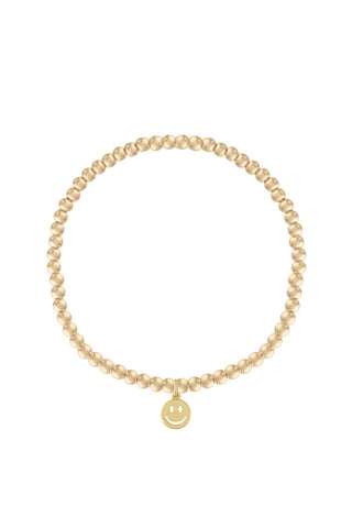 All Smiles Bracelet in Gold - 7.5"