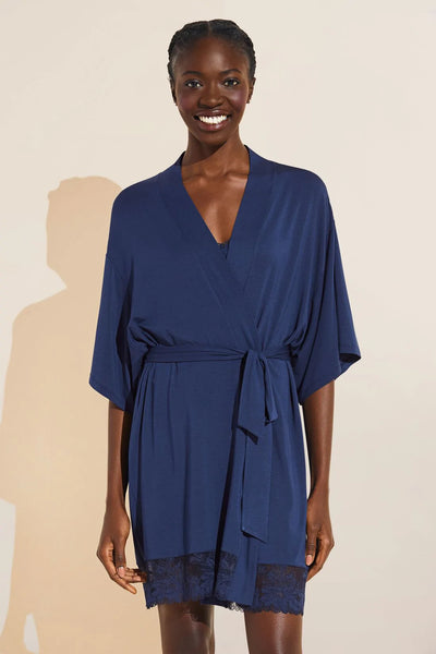 Navy blue kimono clearance dress